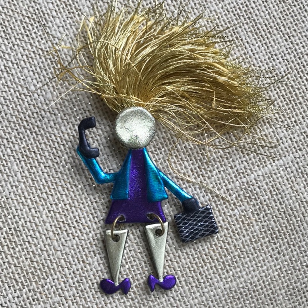 Busy Woman Statement Pin